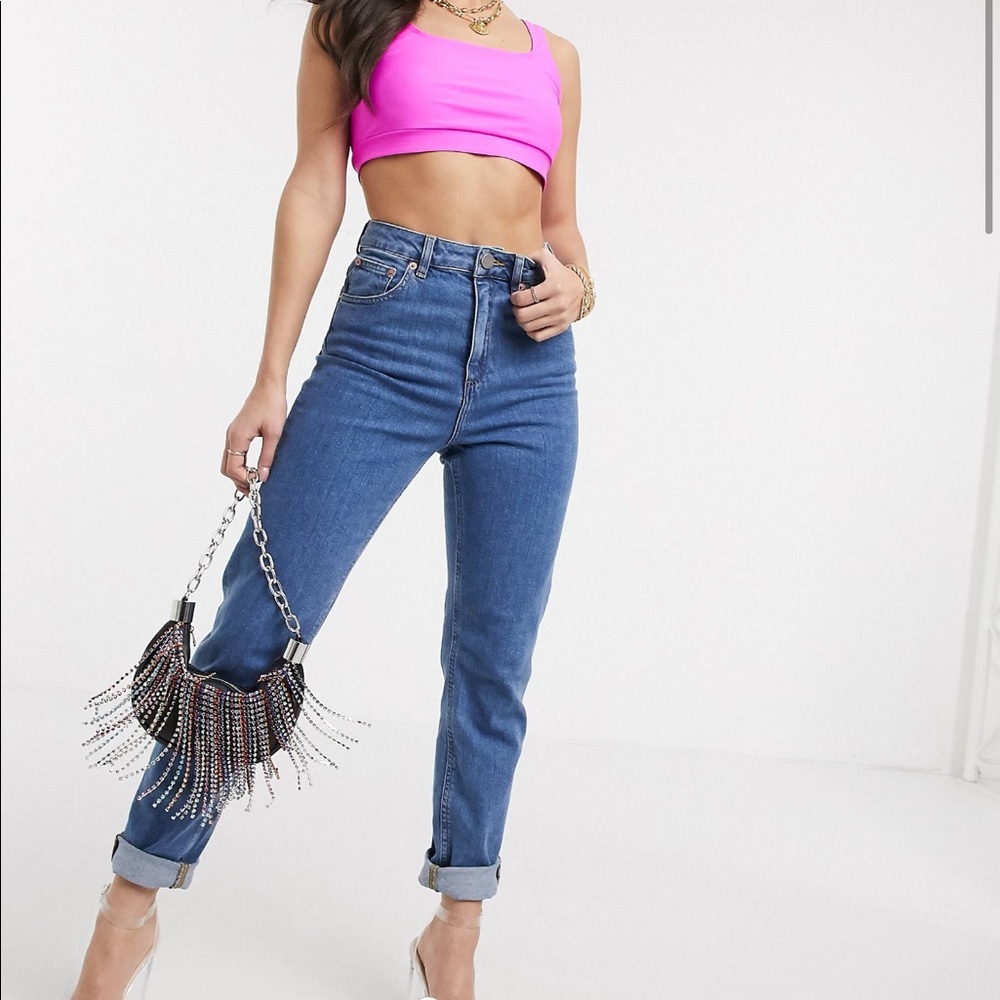 ASOS high rise mom jeans
